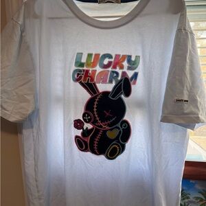 Lucky Charm White Graphic Tee